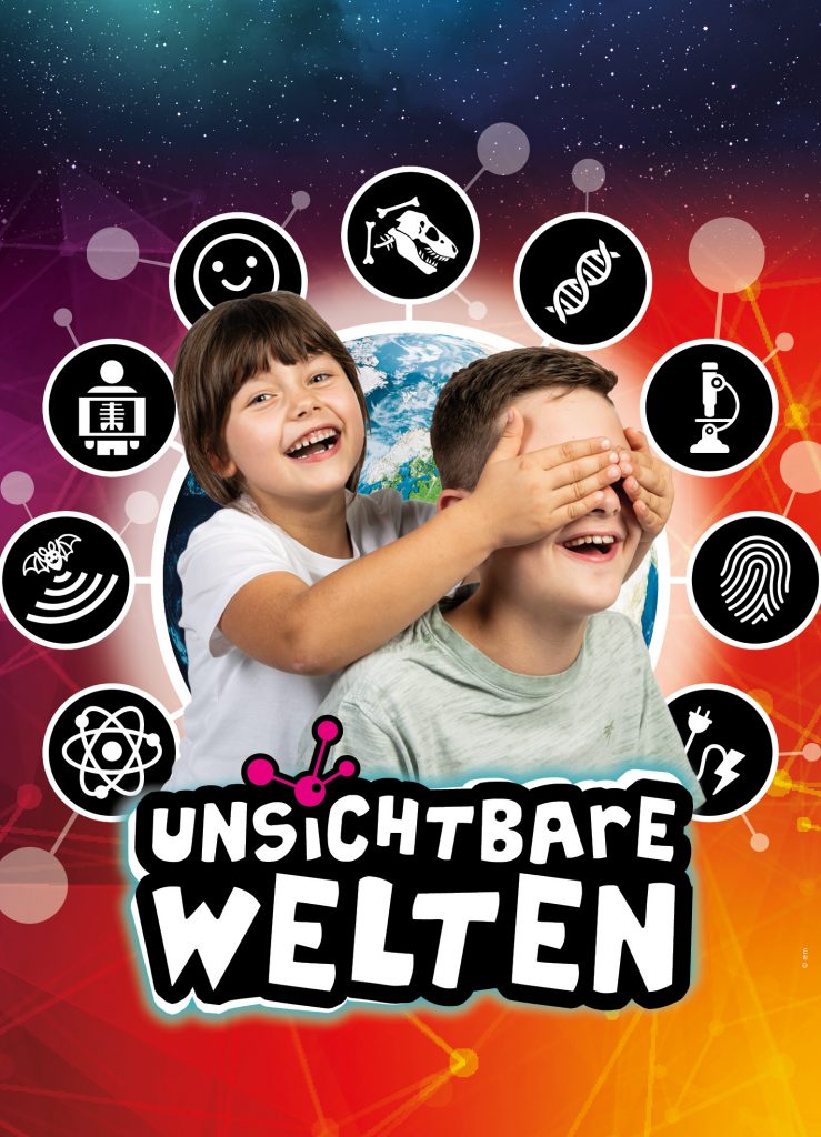 Unsichtbare Welten": Ein interaktives Abenteuer in den Reiss-Engelhorn-Museen Mannheim UW300 00 Plakat
