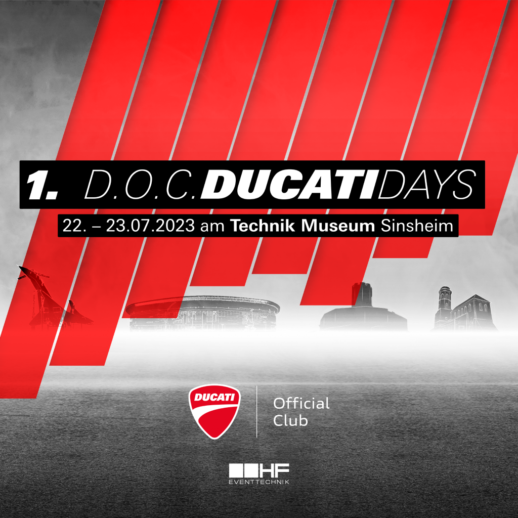 Ein Wochenende im Zeichen der Ducati: Die 1. D.O.C. Ducati Days im Technik Museum Sinsheim" DOC Days SM Graphics Profil
