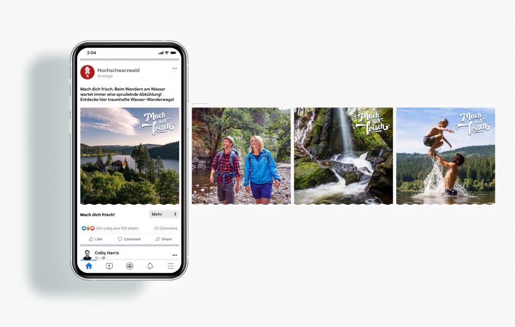 Sommer-Kampagne "Mach Dich Frisch" Facebook Kampagne