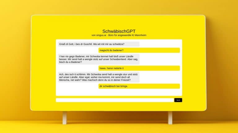 SchwäbischGPT: Was ka i für di dua?“ – Die KI, die den Charme des Südwestens digitalisiert