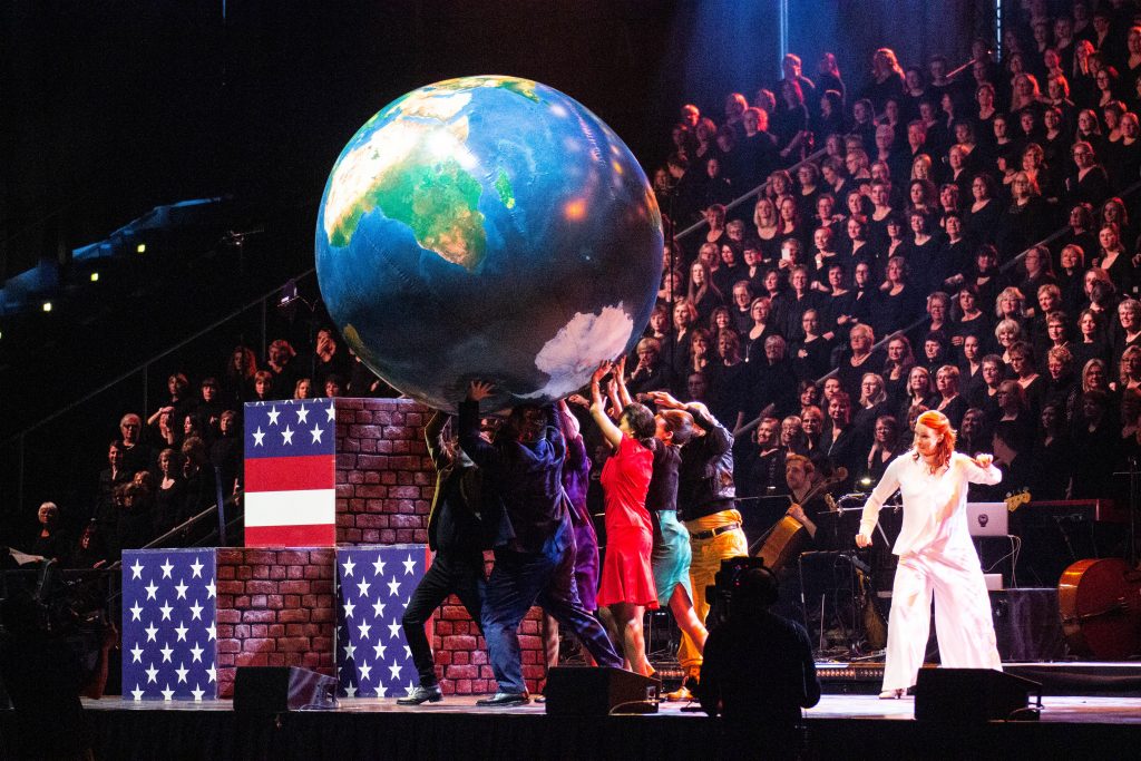 Stimmen für Gerechtigkeit: Das Chormusical „Martin Luther King“ mit rund 600 Sängern im Europa-Park 2019 02 09 MLK Generalprobe Auffuehrung Essen 009