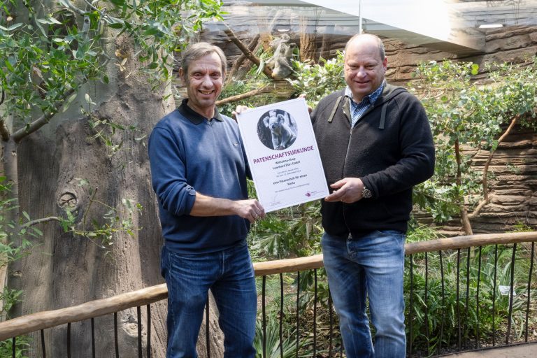 Der Wilhelma-Shop-Betreiber Michael Baur wird Koala-Pate