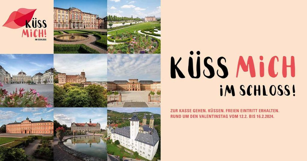 Romantische Valentinsaktion: „Küss mich! Im Schloss“ – kostenlose Eintritte in märchenhafte Schlösser in Baden-Württemberg