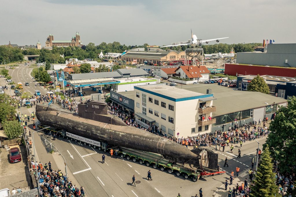 Maritimes Abenteuer im Kraichgau: U17 startet im Juli zu seiner letzten spektakulären Fahrt U17 Strassentransport Speyer 21.05.23 143