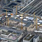 Baustelle des neuen Hauptbahnhofs Stuttgart 21 am 30. Januar 2024