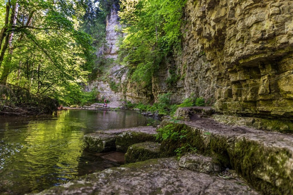 Auf der zweiten Etappe des Schluchtensteigs führt der Weg in die wildromantische Wutachschlucht.