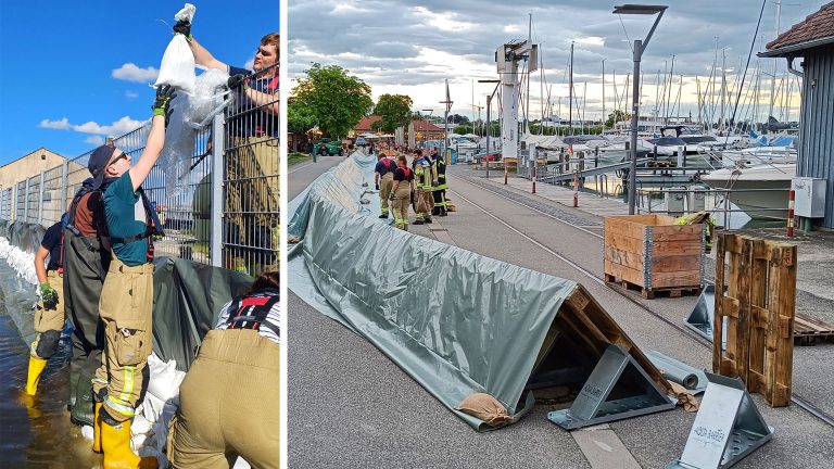 Weiterhin Gefahrenstufe 5 am Schweizer Untersee: Bodensee-Pegel soll vorerst sinken