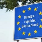 Grenzschild der Bundesrepublik Deutschland