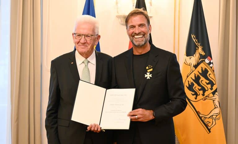 „Sie setzen sich für die ein, die übersehen werden“ – Jürgen Klopp erhält Verdienstorden des Landes Baden-Württemberg