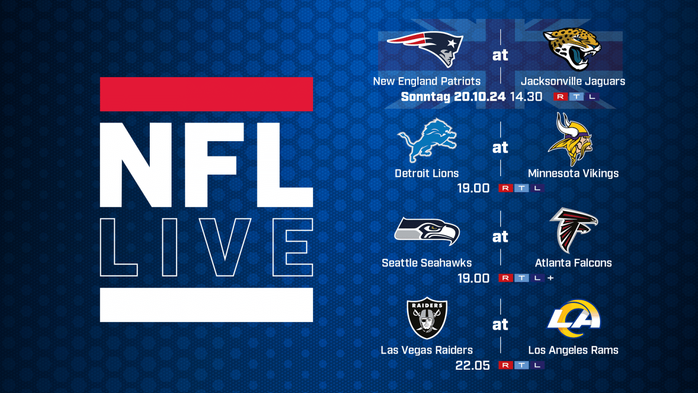 NFL Woche 7 im Free-TV: London-Kracher und Super-Bowl-Favoriten live erleben!