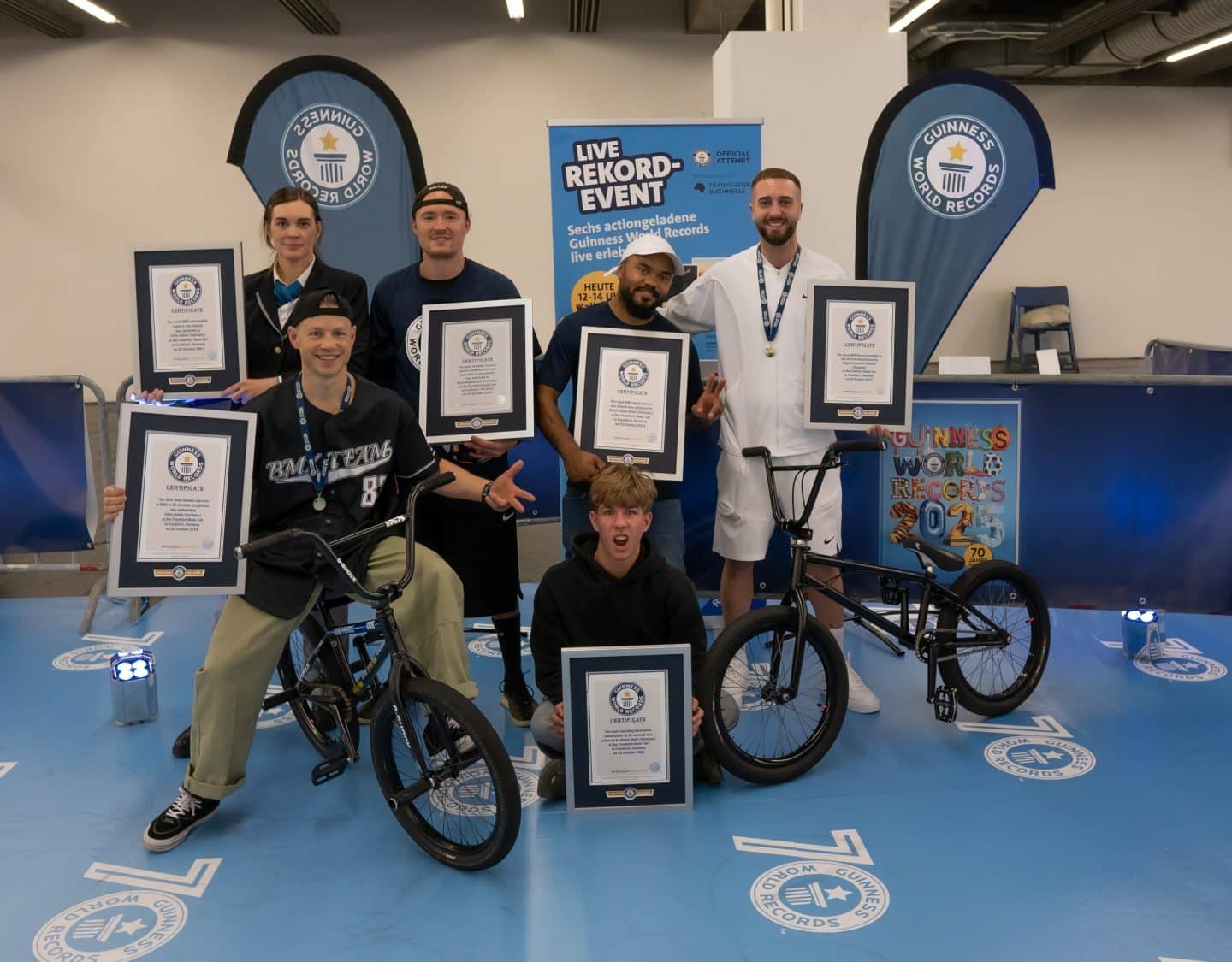 Sechs neue Guinness-Weltrekorde an einem Tag: Chris Böhm aus Lörrach und sein Team schreiben Geschichte