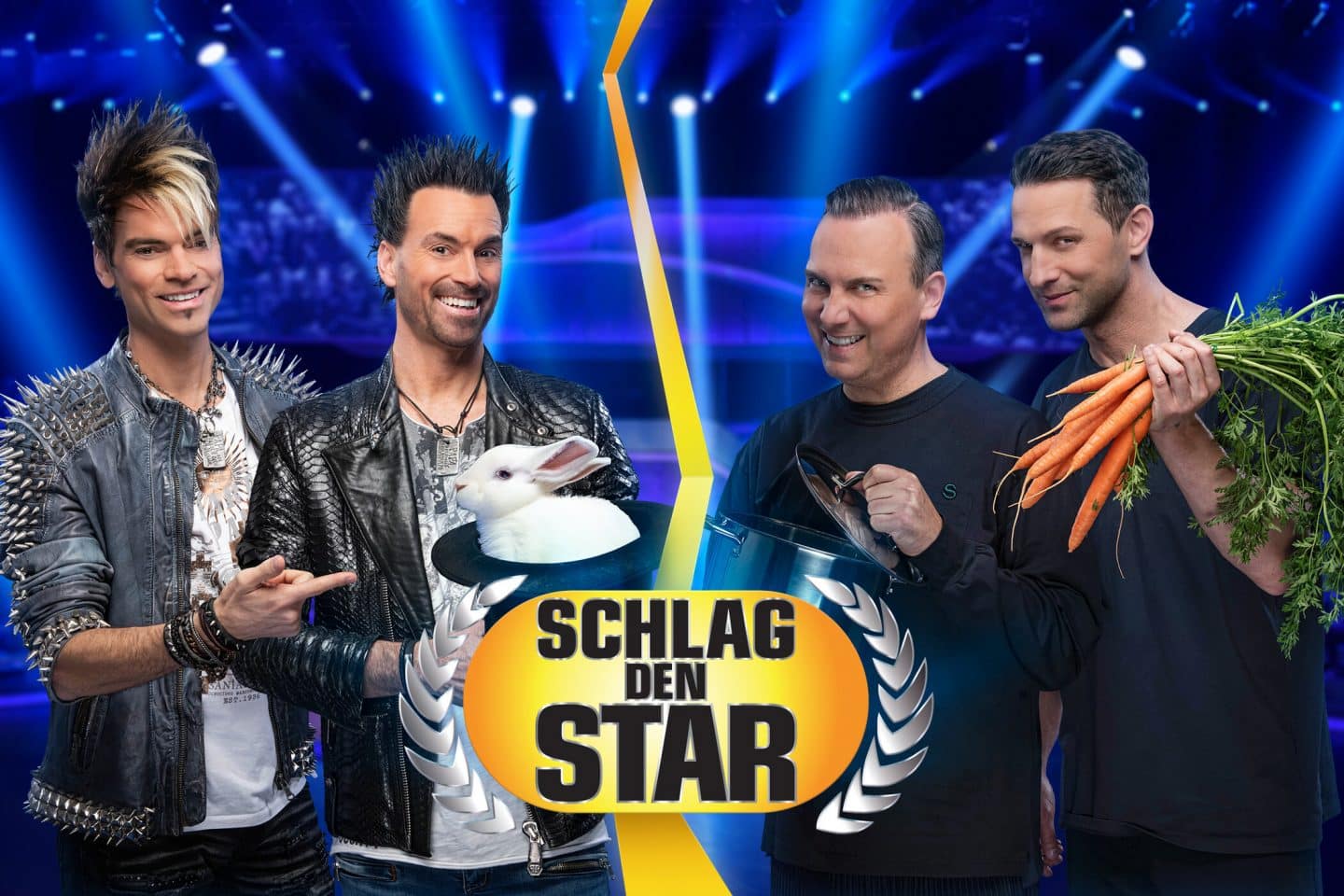 „Schlag den Star“: Magie gegen Kochlöffel – Ehrlich Brothers fordern Starköche Tim Raue und Alexander Kumptner heraus!