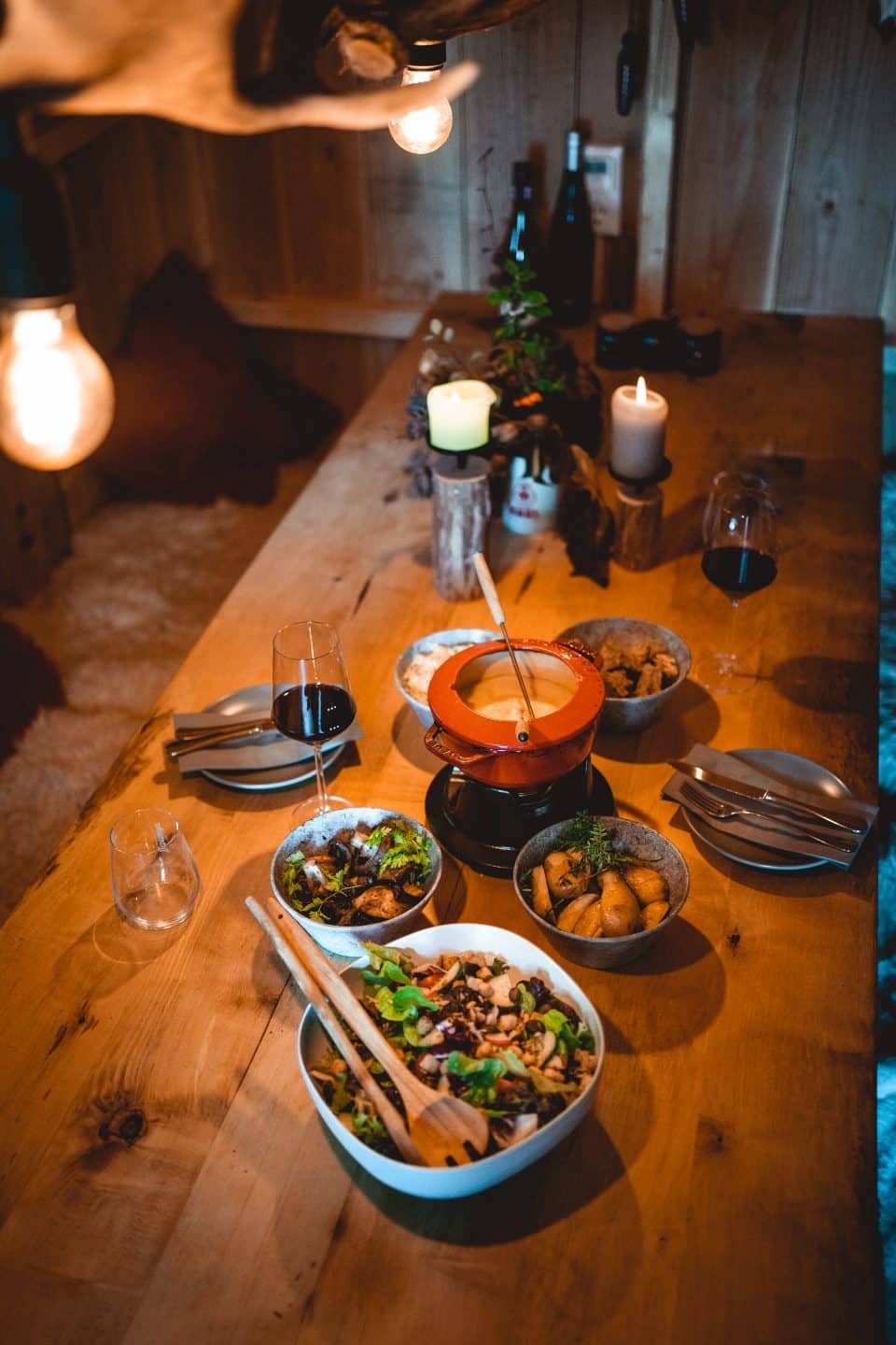 Fondue im Schäferwagen auf dem Karlsruher Turmberg
