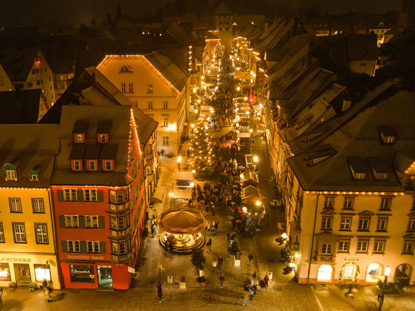 Weihnachtsmarkt in Rottweil, der ältesten Stadt Baden-Württembergs
