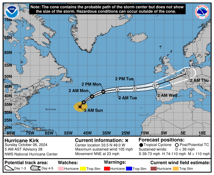 Unwetterwarnung! Ex-Hurrikan Kirk steuert direkt auf Deutschland zu: Heftige Stürme erwartet! image 13