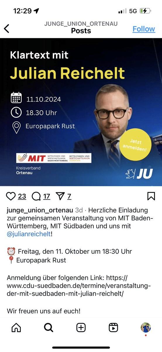 Europa-Park im Kreuzfeuer: Podiumsdiskussion mit Julian Reichelt sorgt für Wirbel image 16