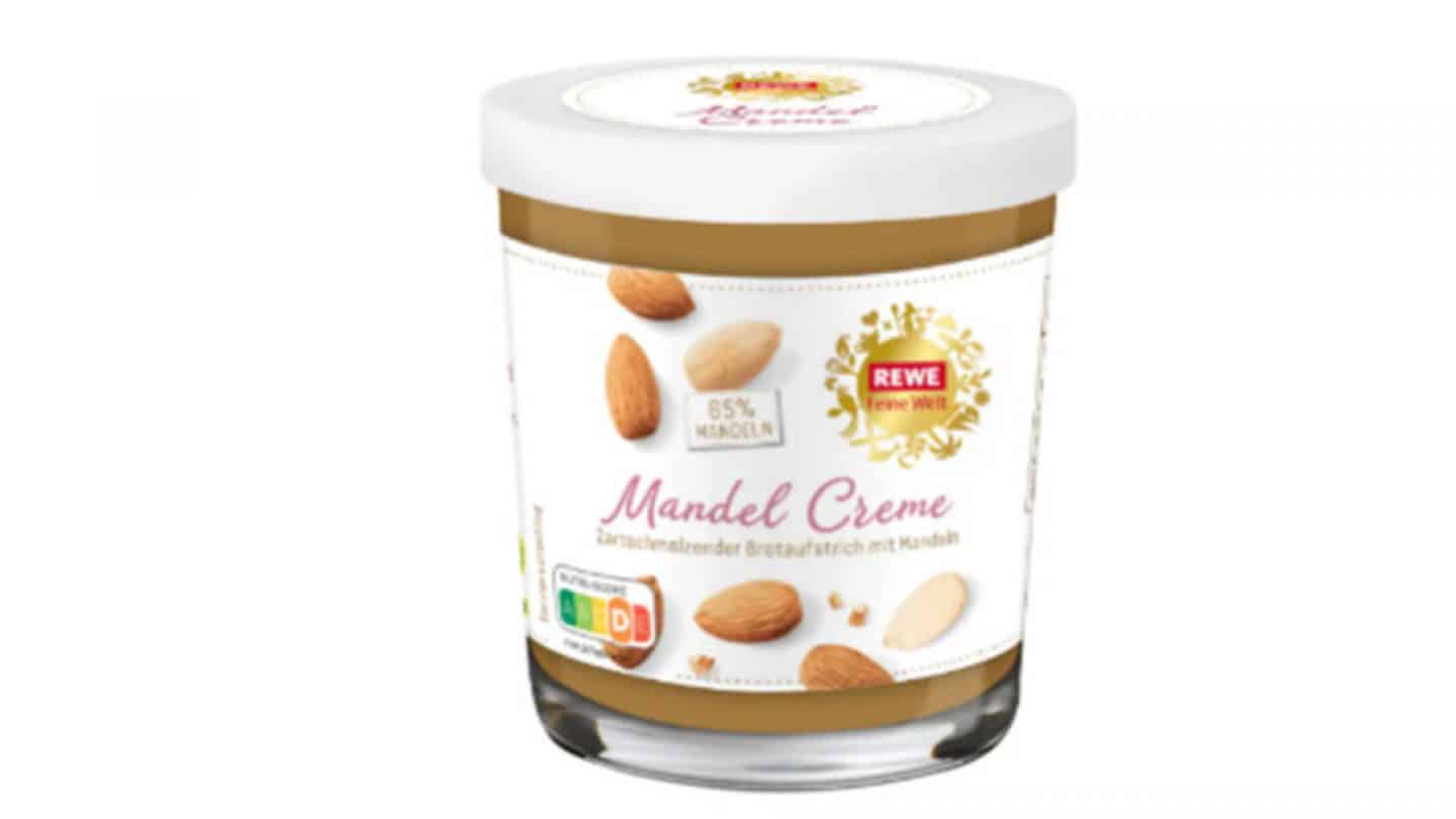 Rückruf bei REWE: Mandelcreme könnte allergische Reaktionen auslösen