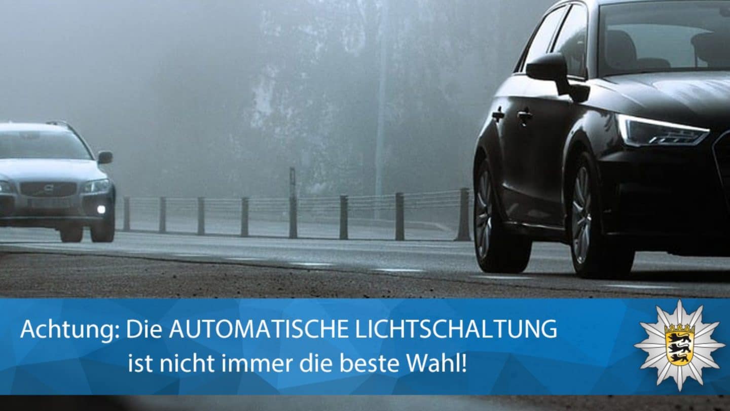 Polizei warnt: Gefährlich und unsichtbar – Automatik versagt – „Licht an!“ rettet Leben!