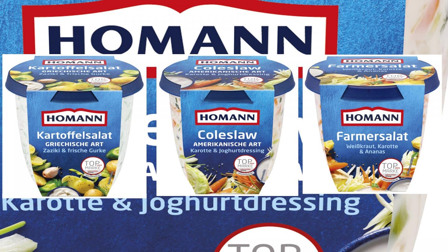 Rückruf bei Homann: Metallstücke in beliebten Feinkost-Salaten entdeckt – Verzehr kann zu Verletzungen führen!