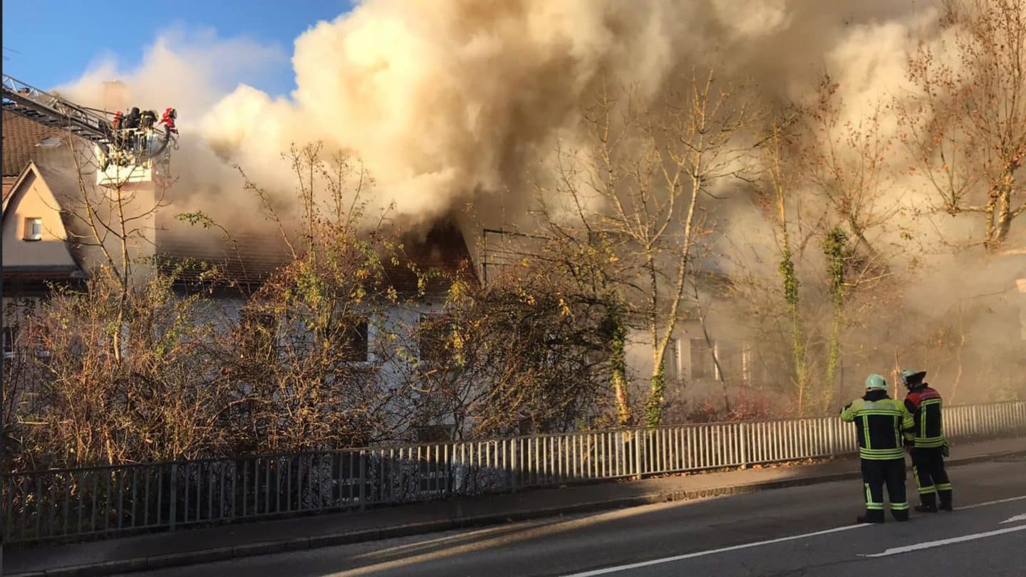 Großbrand in Weingarten: Einsatzkräfte verhindern größere Katastrophe