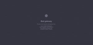 Screenshot der Fehlermedlung Bad gateway von ChatGPT