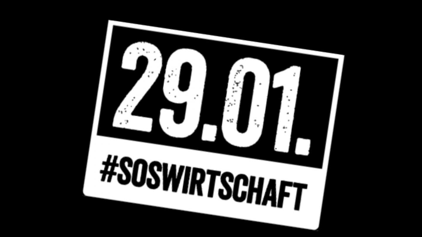 Wirtschaft in Not! Bundesweiter Wirtschaftswarntag: Riesen-Protest für Reformen am 29. Januar