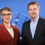 Führen erstmals durch einen Bundestagswahlabend im ZDF: Shakuntala Banerjee und Stefan Leifert