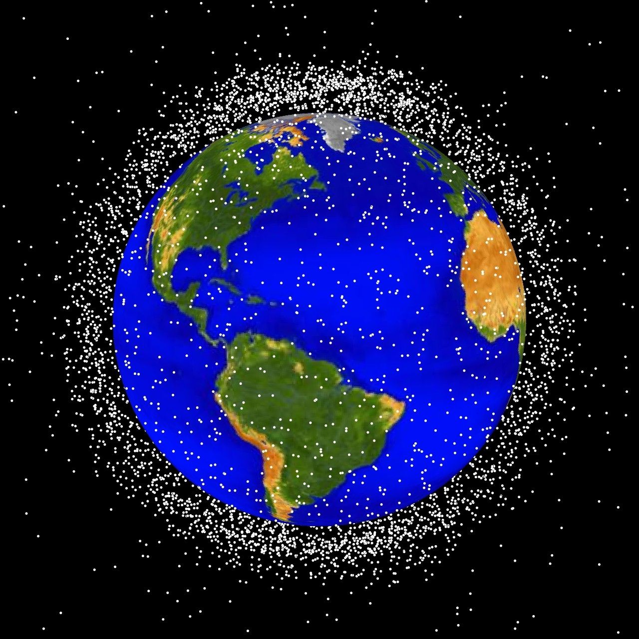 Weltraumschrott: Tickende Zeitbombe über unseren Köpfen? Debris LEO1280