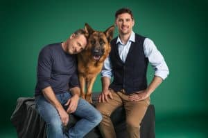 Maximilian Brückner; Ferdinand Seebacher mit Rex