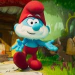 Papa Schlumpf (Uwe Ochsenknecht ) in DIE SCHLÜMPFE: DER GROSSE KINOFILM von Paramount Animation.