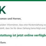Screenshot der Mail