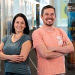 Moderator:innen-Duo Lena Sterr und Ingo Lege