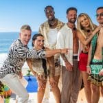 Teil des Casts von Ex on the Beach v.l.: Calvin, Sahel, Joshua, Luca, Marta, Marvin und Franzi