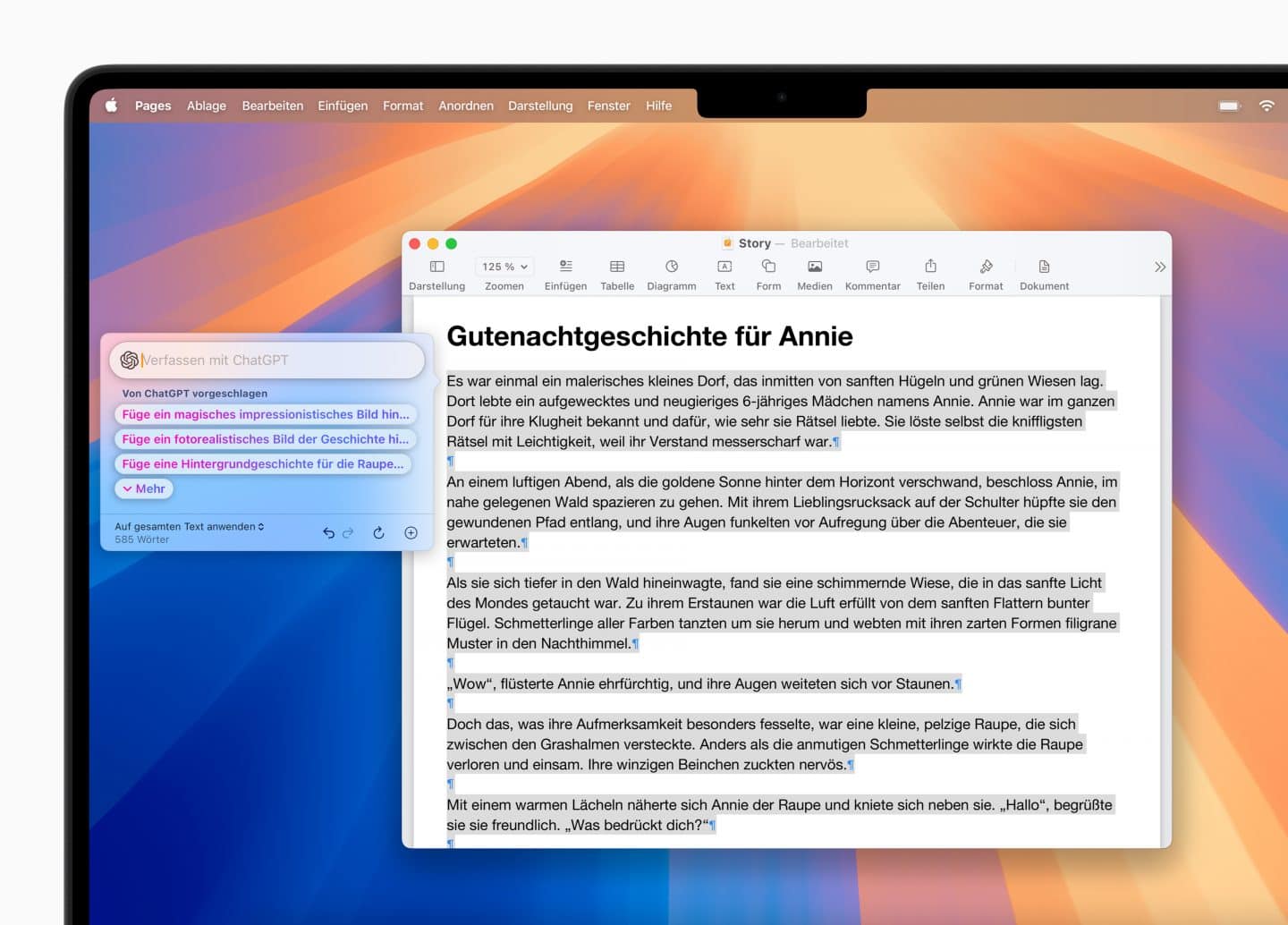 Jetzt wird’s intelligent – und zwar auf Deutsch! Apple startet KI-Offensive mit iOS 18.4 und Co. Apple Intelligence DE ChatGPT Siri and Writing Tools