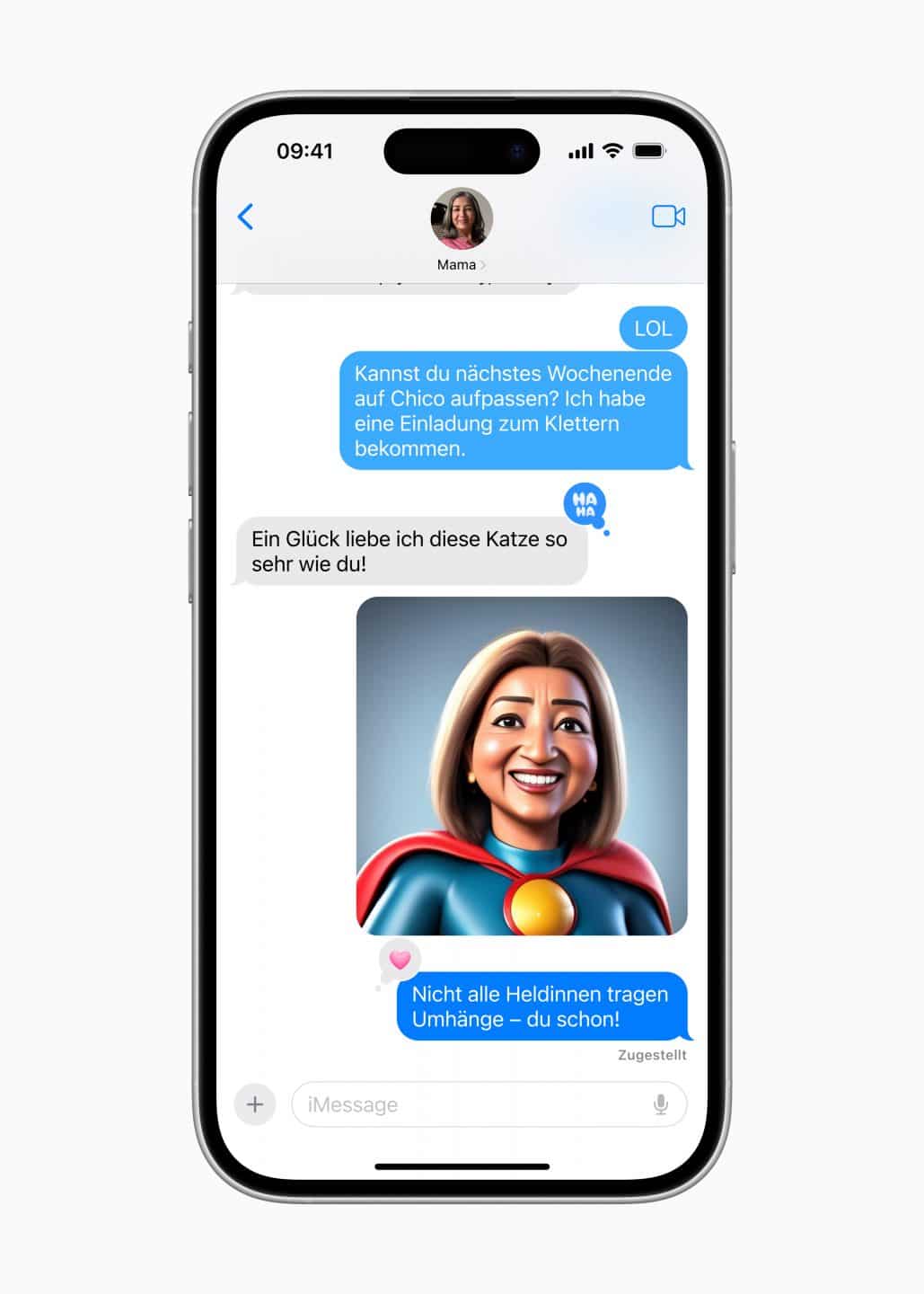 Jetzt wird’s intelligent – und zwar auf Deutsch! Apple startet KI-Offensive mit iOS 18.4 und Co. Apple Intelligence DE Image Playground Messages