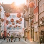 Konstanz Altstadt Flowerball Kanzleistrasse Sonne