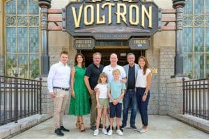 Fürst Albert mit seiner Familie zu Besuch im Europa-Park