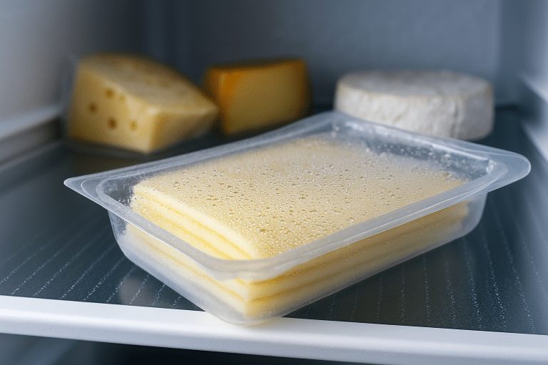 Käse mit Wasser in der Packung: genießbar – oder schon verdorben?
