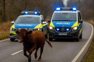 Polizei jagt rind