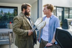 V.l.: Konrad Behringer (Antoine Monot, l.) und Maximilian Steinbach (Felix Everding).