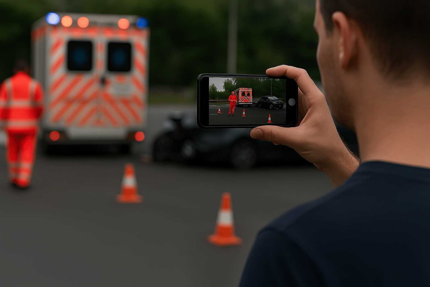 Gefährlich & strafbar: Was Gaffern im Straßenverkehr jetzt wirklich droht