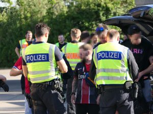 Großeinsatz vor dem Finale der Champions League: Polizei sichert Grenze zu Frankreich