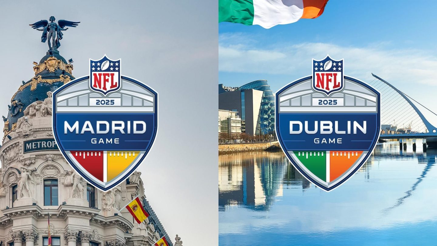 NFL-Spiele 2025 erstmals in Madrid und Dublin