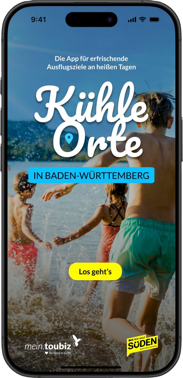 Hitzewelle in Baden-Württemberg und Abkühlung gesucht? Diese App kennt die kühlsten Plätze im Ländle App Kuehle Orte Start cTMBW