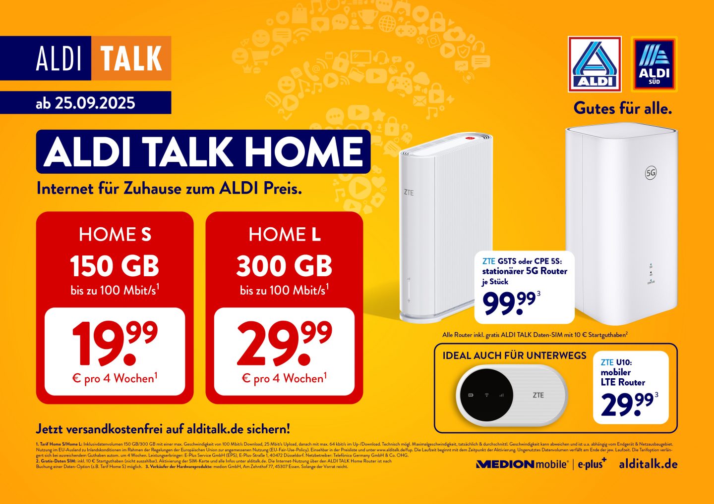ALDI TALK startet erstmals Internet für Zuhause – 300 GB mit 5G und Router