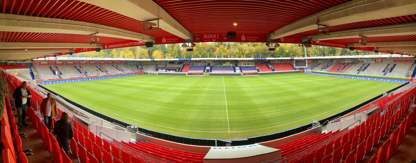 Der wahre Gipfel des deutschen Profifußballs liegt in Baden-Württemberg – nicht in Dortmund, nicht in München Voith Arena Panorama