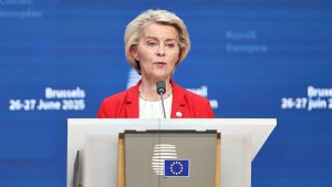 EU-Kommissionspräsidentin von der Leyen verteidigt Sanktionen gegen Israel