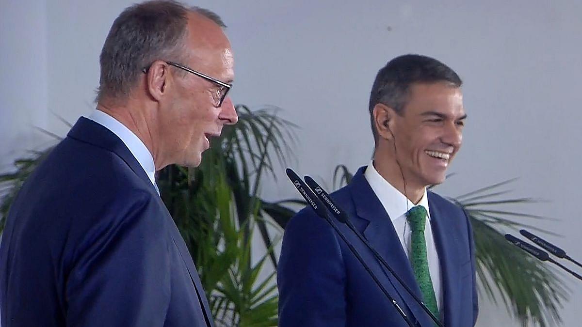 Merz und Sánchez in Madrid: Uneinigkeit bei Israel, Einigkeit bei FCAS?