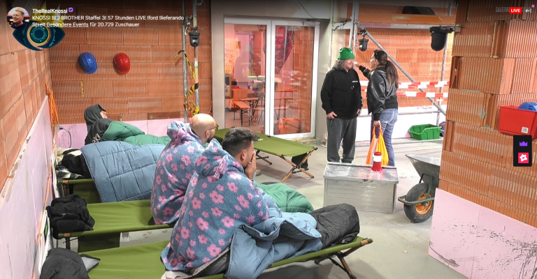 Big Brother – Knossi Edition 2025 heute: Duschrekord, Drag & der Stuhl der Schande