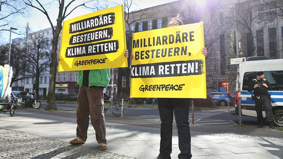 Greenpeace fordert in Berlin ambitioniertes Klimaziel für 2040